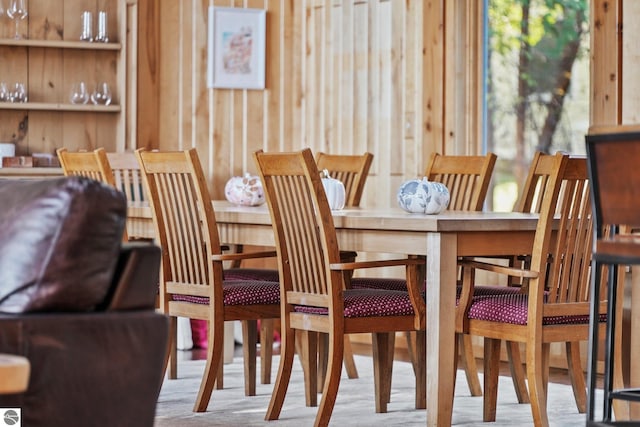 view of dining space