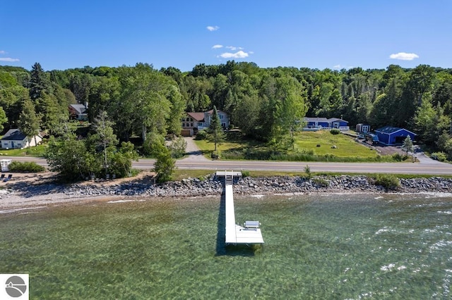 view of home's community featuring a water view