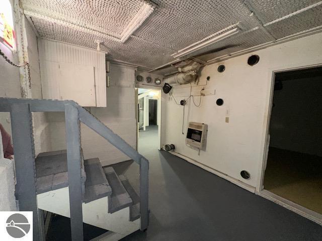 interior space featuring heating unit