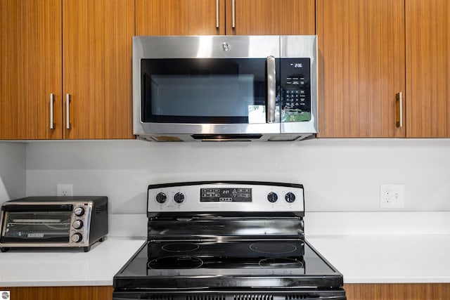 kitchen with appliances with stainless steel finishes