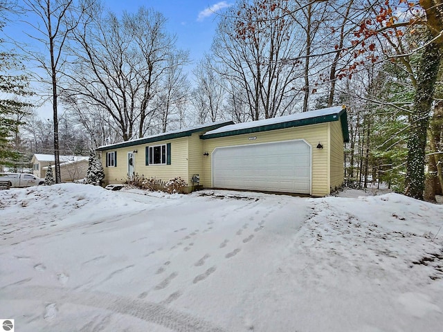 ranch-style house with a garage