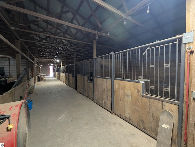 view of horse barn