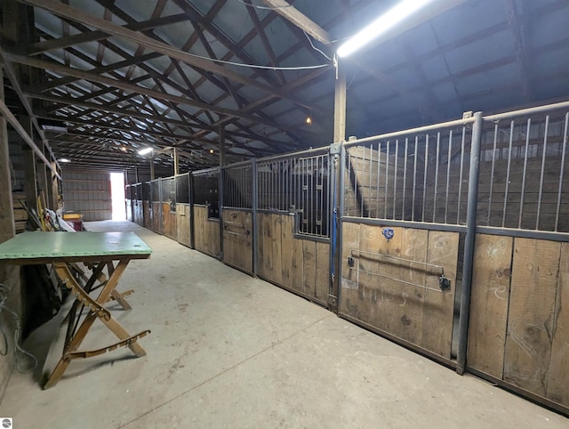 view of horse barn