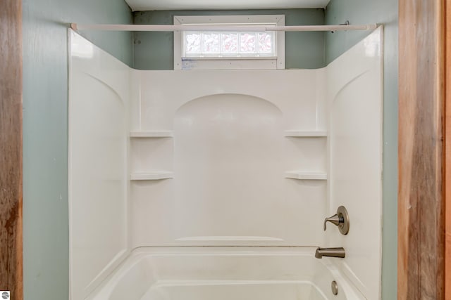 bathroom featuring bathtub / shower combination