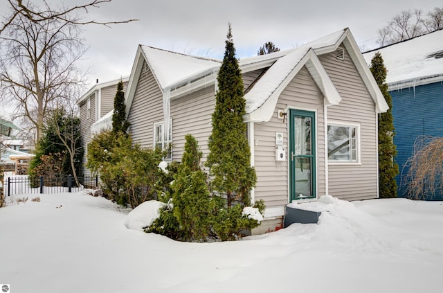 view of front of home