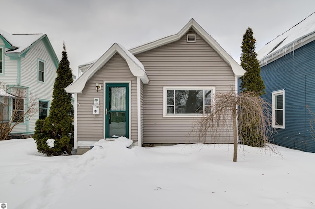 view of front of home