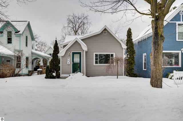 view of front of home