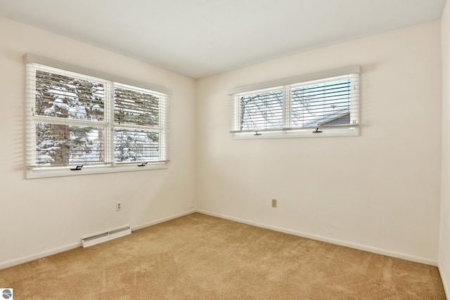 view of carpeted empty room