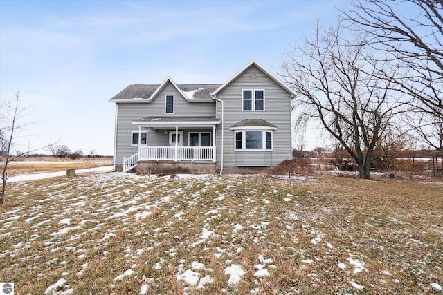 view of front of house with a porch