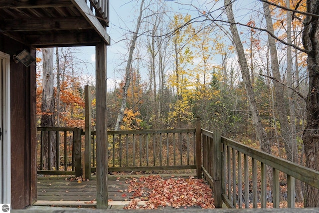 view of wooden terrace