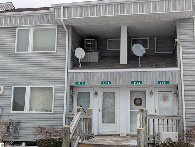 exterior space featuring ac unit