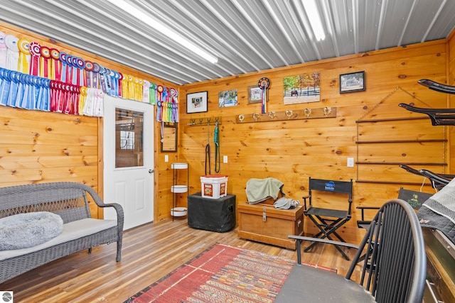 bedroom with wood-type flooring