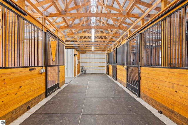 view of horse barn