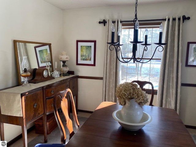 dining area featuring a wealth of natural light