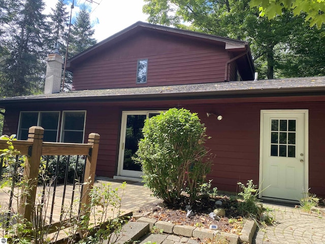 rear view of house featuring a patio area