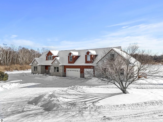 view of front of house featuring a garage