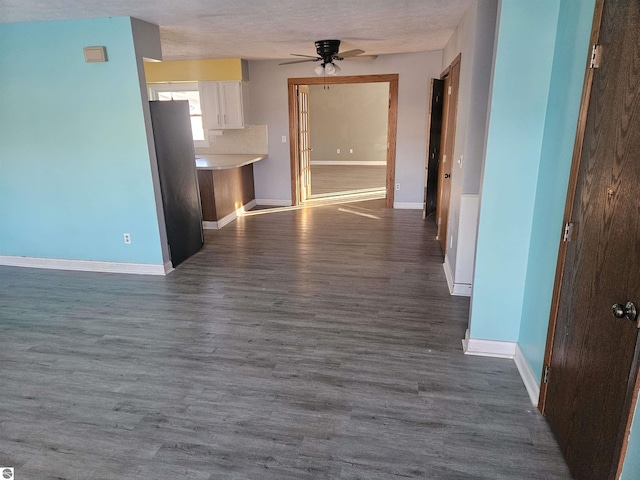 interior space featuring dark hardwood / wood-style floors