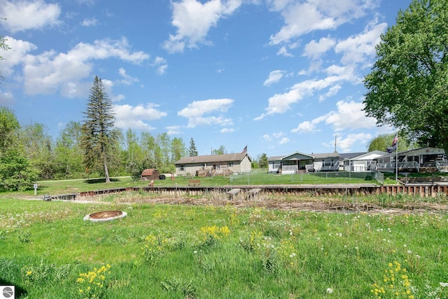 358 Twin Lake Rd, Beaverton, MI 48612 - view of yard with fence