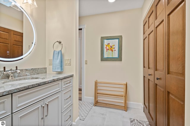 bathroom with vanity