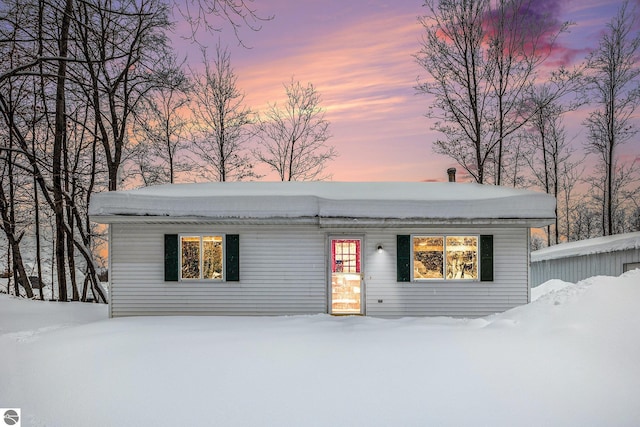 view of ranch-style home