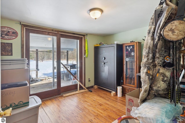 interior space with light wood-style floors