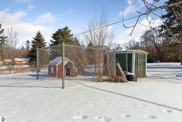 exterior space with fence