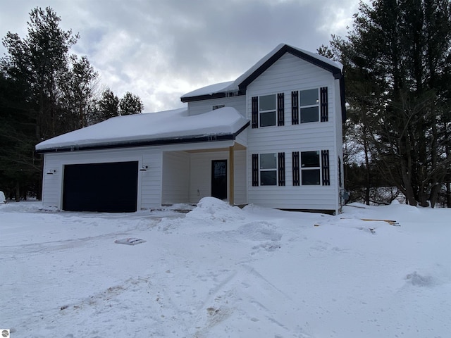 view of front of house with an attached garage