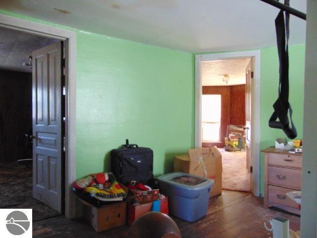 interior space featuring dark wood-type flooring