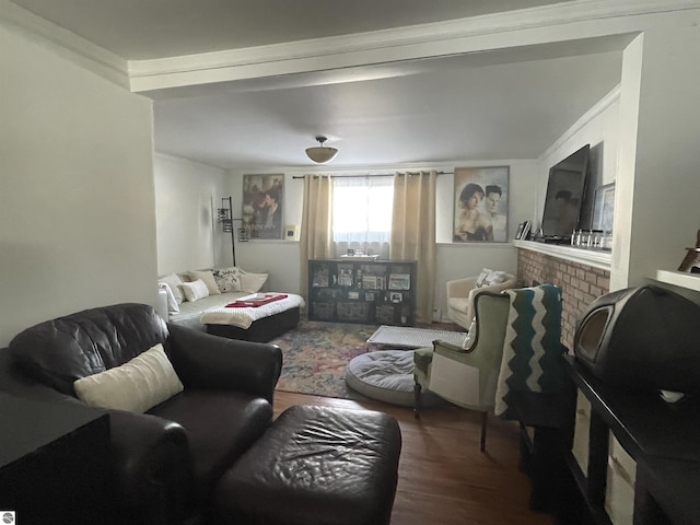 520 Fairlane, Alma, MI 48801 - living room with wood finished floors