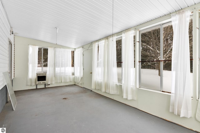 unfurnished sunroom featuring plenty of natural light