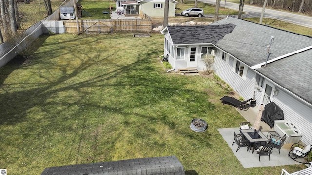 birds eye view of property