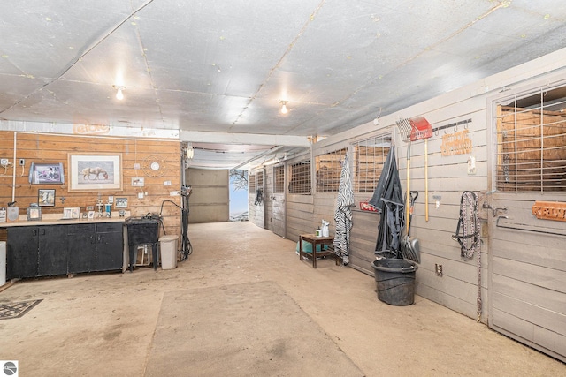 view of horse barn