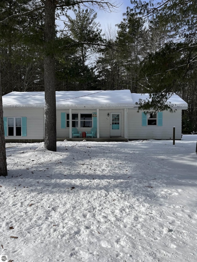 view of ranch-style home