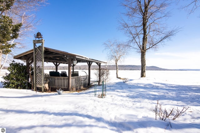 surrounding community with a gazebo