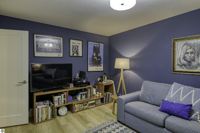 living room featuring wood finished floors