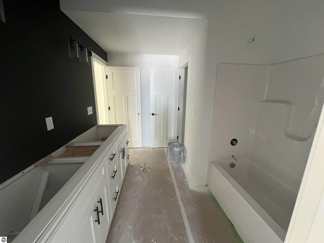 full bathroom featuring double vanity