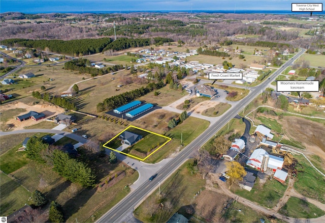 birds eye view of property