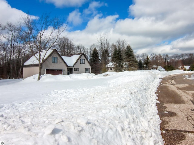 view of snowy yard