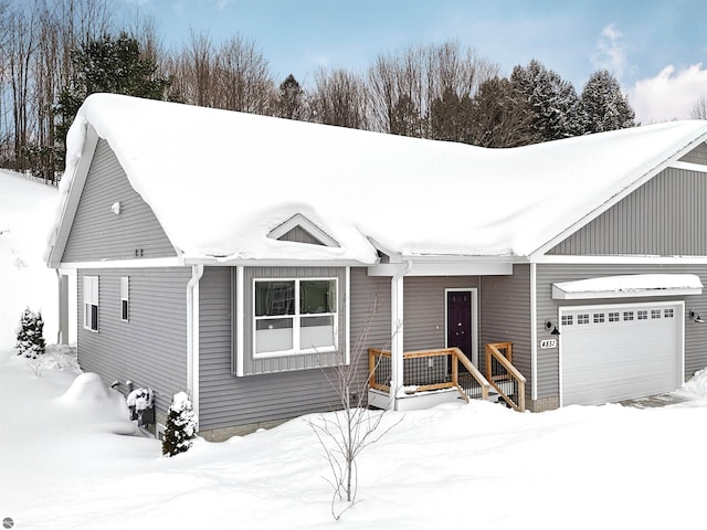 view of front of house featuring an attached garage