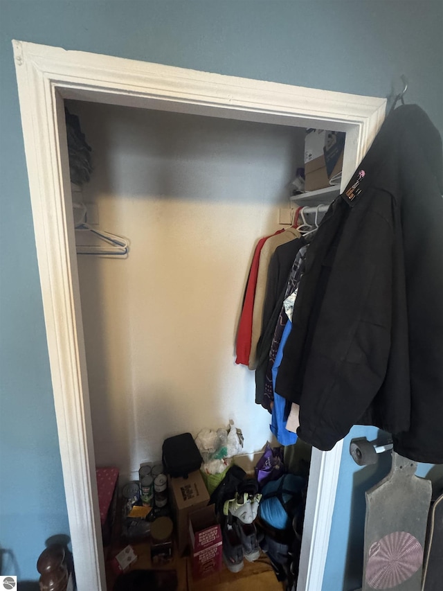 view of closet