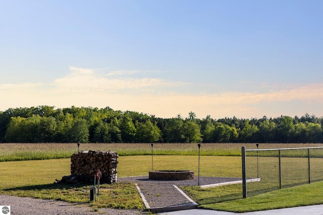 exterior space featuring a rural view