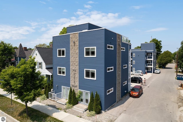 view of home's exterior featuring a garage