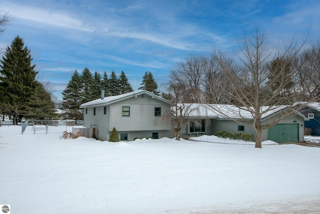 view of front of home with an attached garage