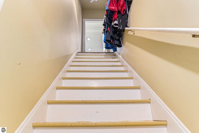 view of stairs