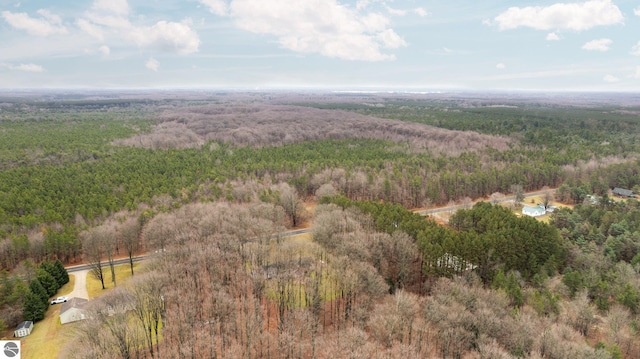 aerial view with a view of trees