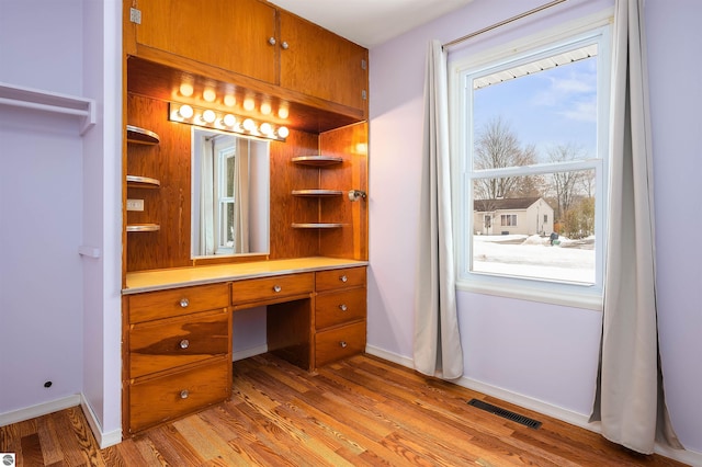 closet featuring visible vents