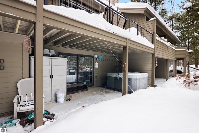 exterior space featuring a balcony