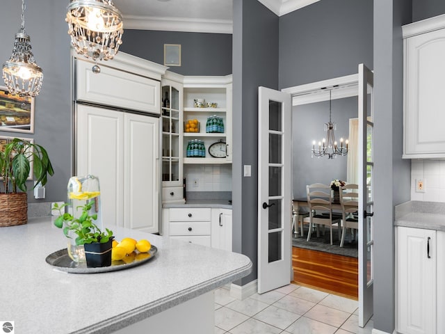 storage area with french doors