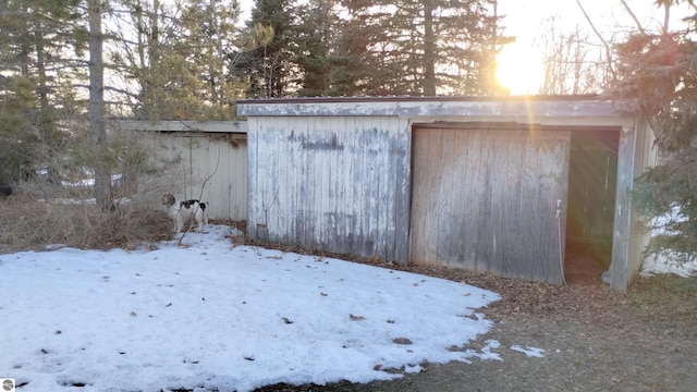 view of outbuilding featuring an outdoor structure