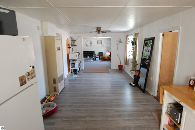 corridor with wood finished floors